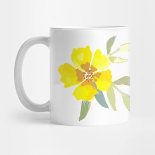 Zesty yellow floral Mug